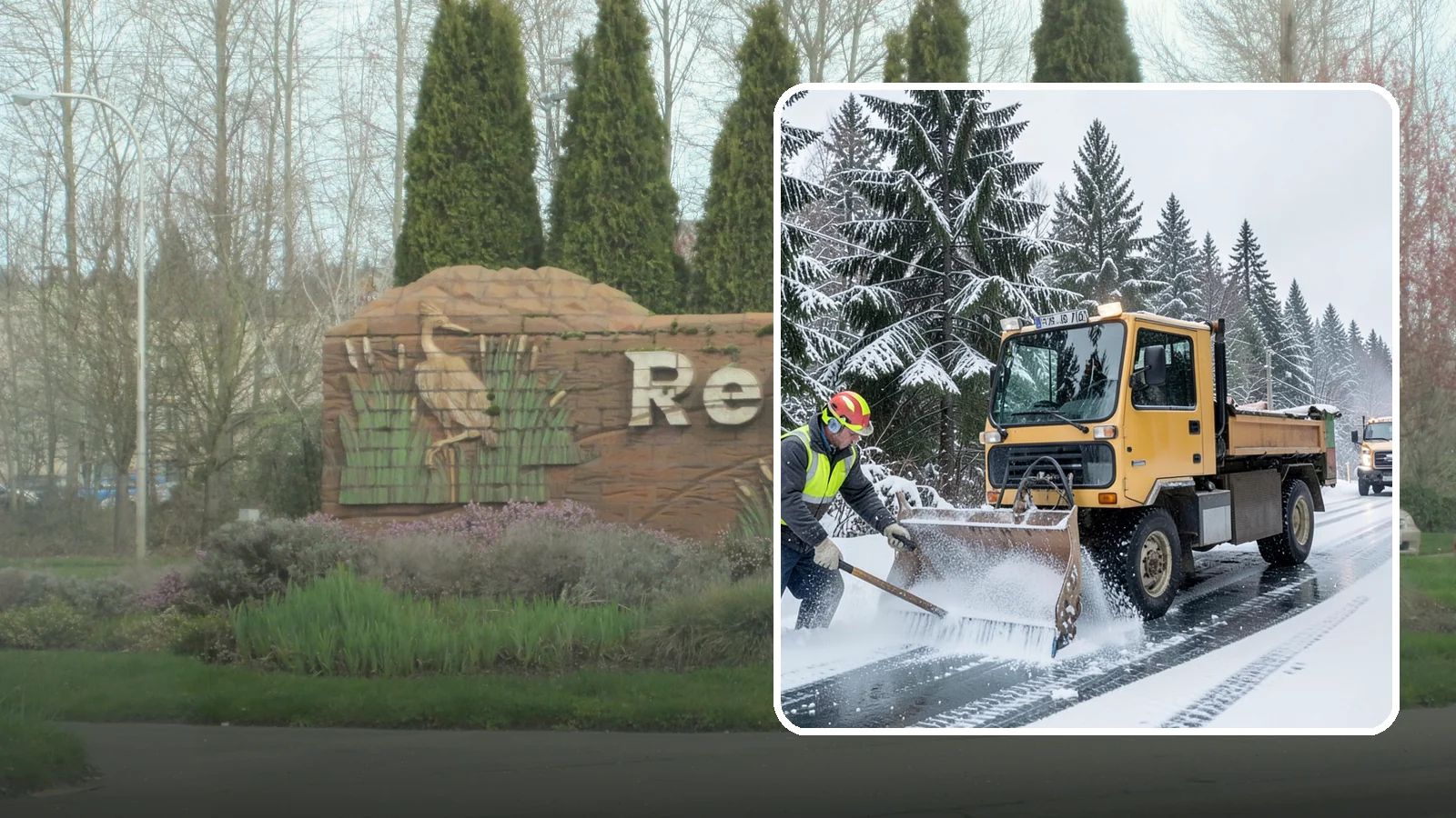 Salt Truck Service in Renton, King County, WA - Our salt trucks spread granular deicer across lots and roads to melt ice and restore traction.