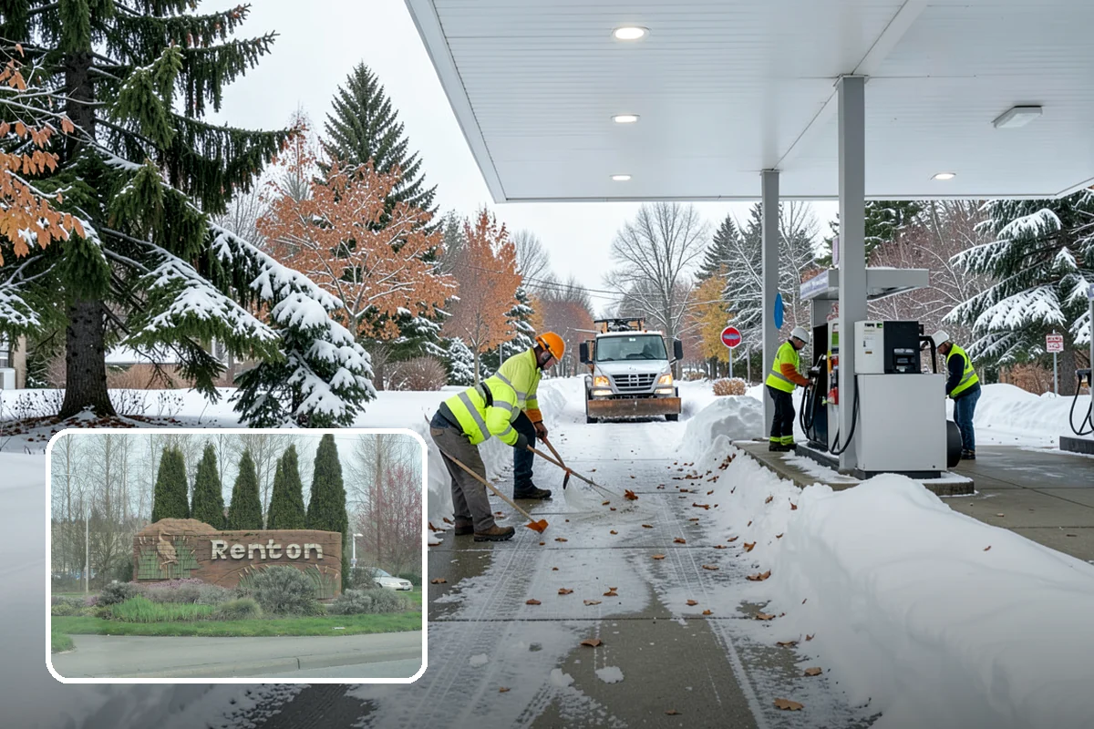 Salt Truck Service in Renton, King County, WA - Controlled granular application across large surfaces