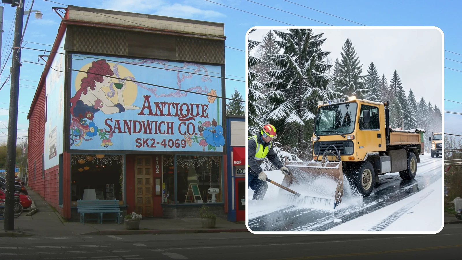 Salt Truck Service in Ruston, Pierce County, WA - Our salt trucks spread granular deicer across lots and roads to melt ice and restore traction.