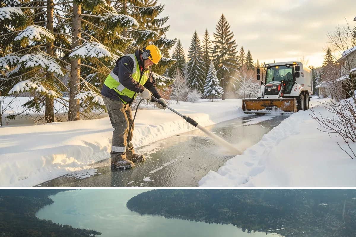 Salt Truck Service in Sammamish, King County, WA - Salt truck service is active throughout the freeze-thaw season from November through March across lowland commercial sites.