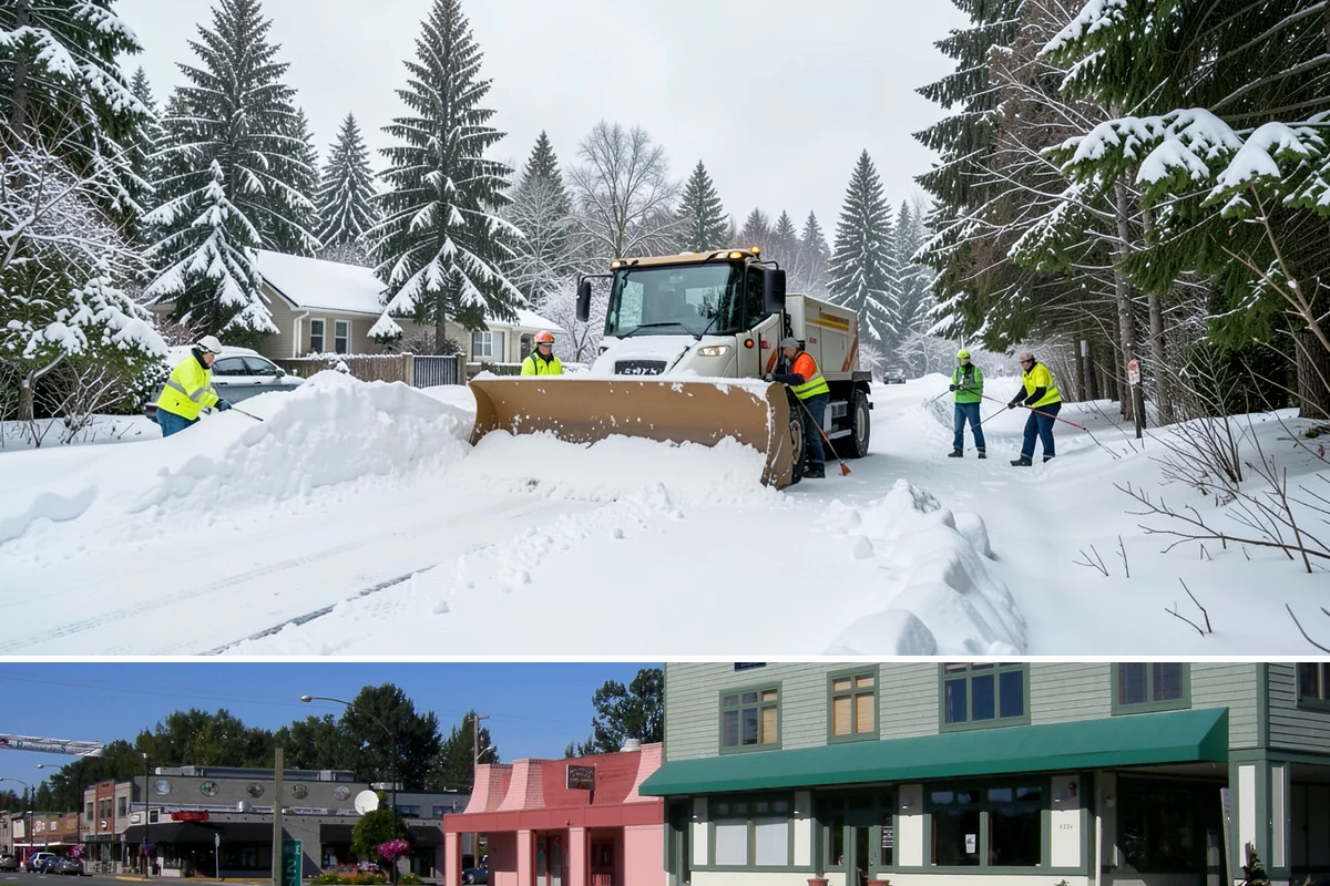 Salt Truck Service in Snoqualmie, King County, WA - Salt truck service is active throughout the freeze-thaw season from November through March across lowland commercial sites.