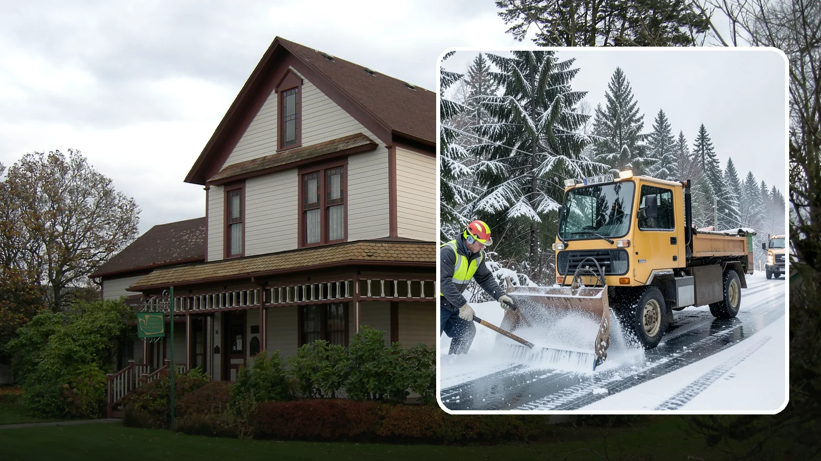 Salt Truck Service in Sumner, Pierce County, WA - Our salt trucks spread granular deicer across lots and roads to melt ice and restore traction.