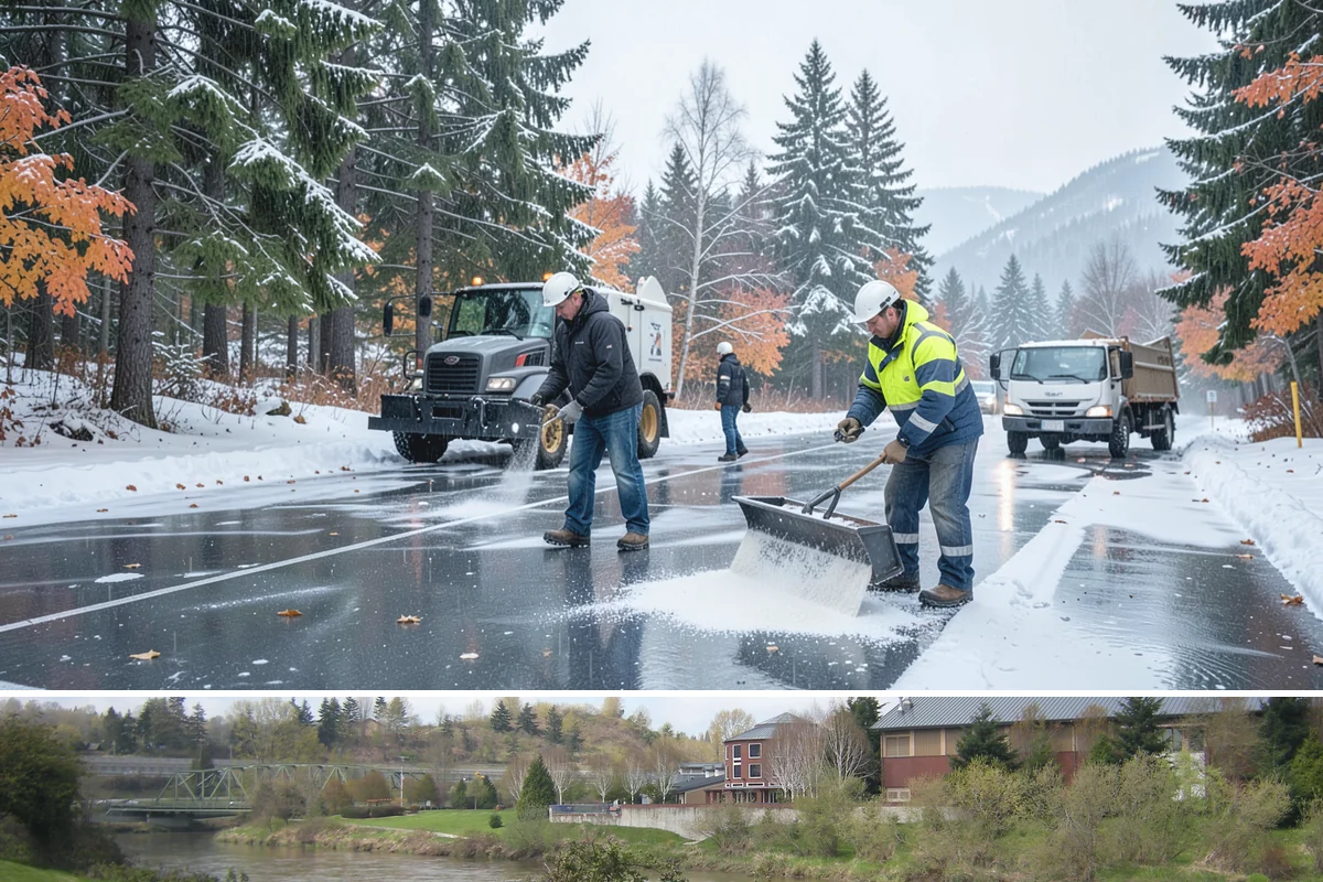 Salt Truck Service in Tukwila, King County, WA - Salt truck service is active throughout the freeze-thaw season from November through March across lowland commercial sites.
