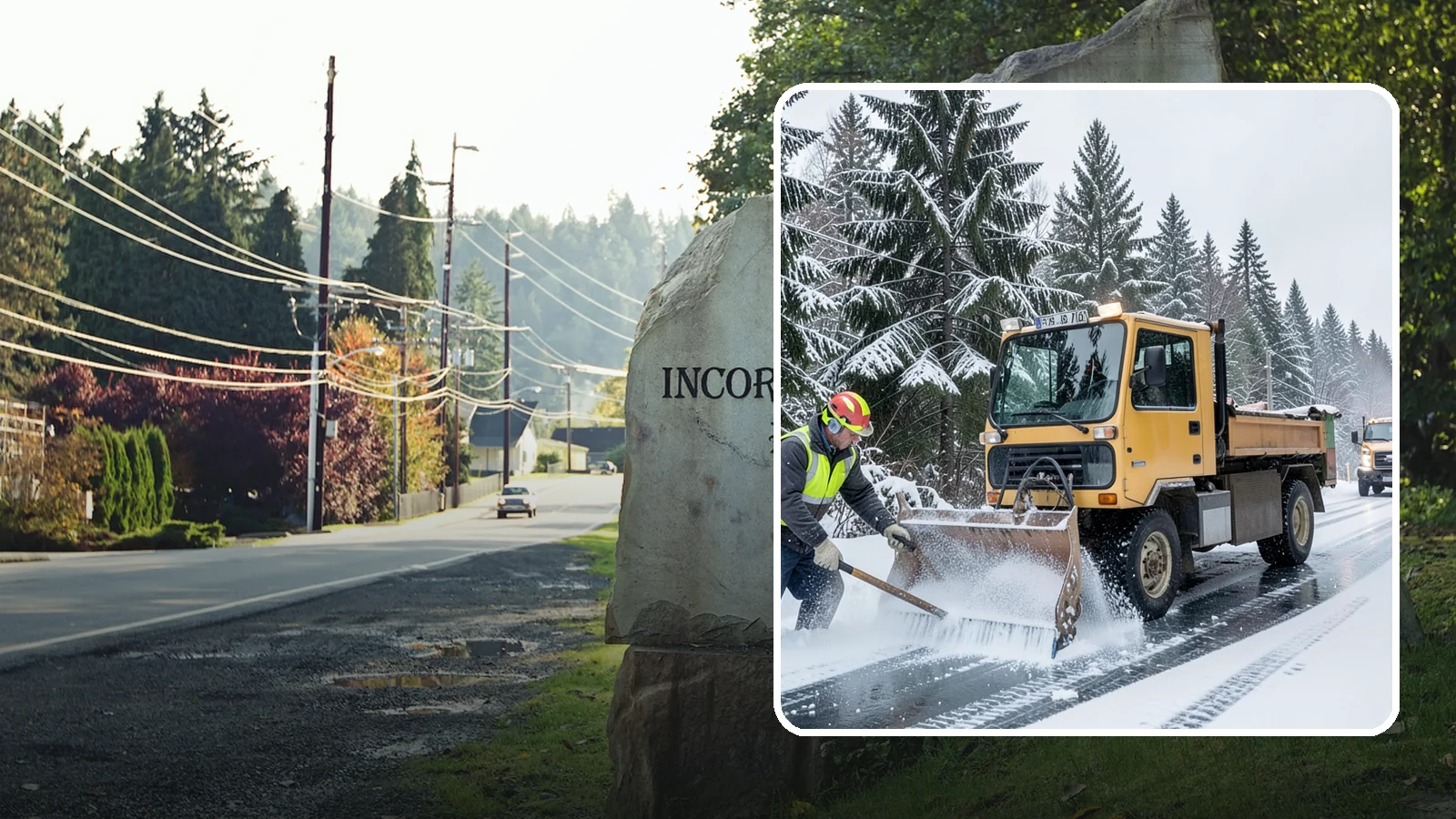 Salt Truck Service in Wilkeson, Pierce County, WA - Our salt trucks spread granular deicer across lots and roads to melt ice and restore traction.