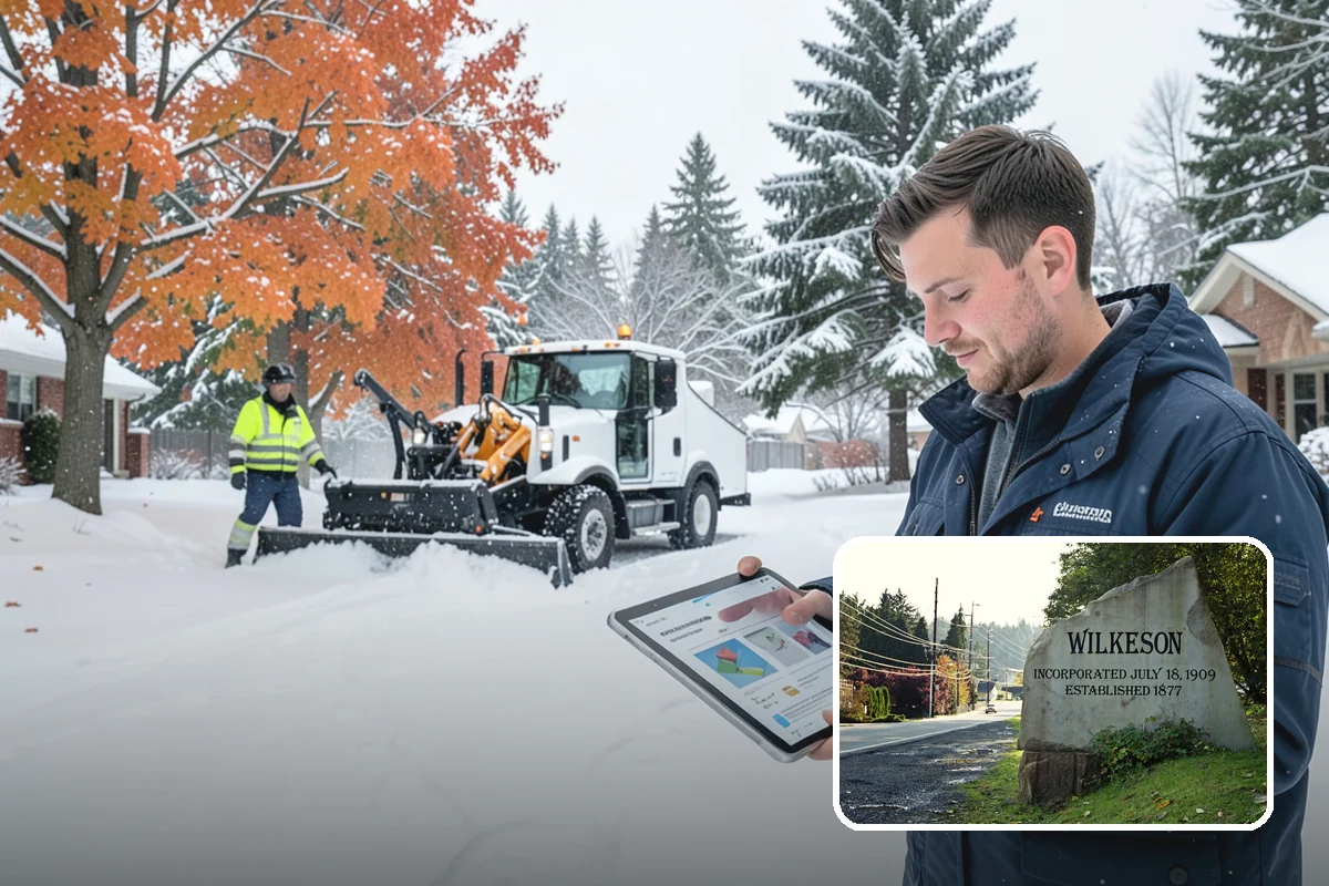 Salt Truck Service in Wilkeson, Pierce County, WA - Controlled granular application across large surfaces