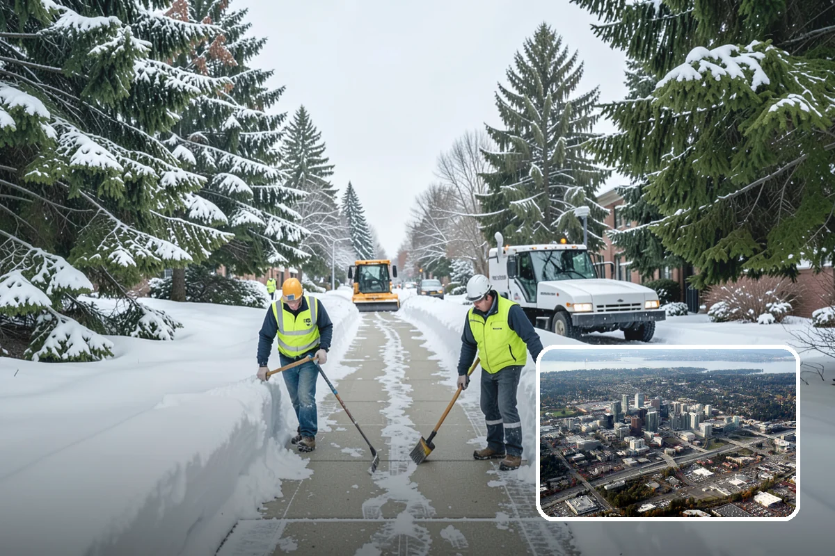 Same-Day Snow Removal in Bellevue, King County, WA - Restores access within hours of your call