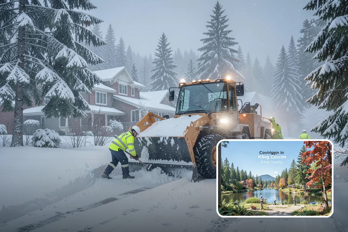 Same-Day Snow Removal in Covington, King County, WA - Restores access within hours of your call