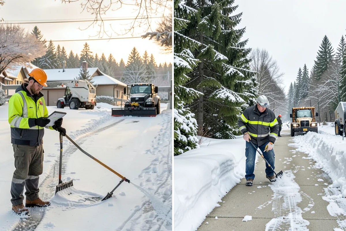 Same-Day Snow Removal in Enumclaw, King County, WA - We confirm availability and your same-day window