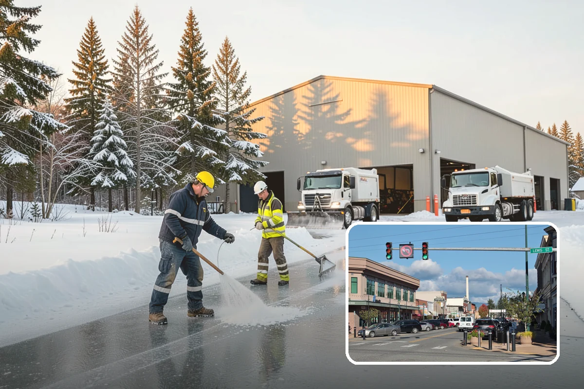 Same-Day Snow Removal in Monroe, Snohomish County, WA - Restores access within hours of your call