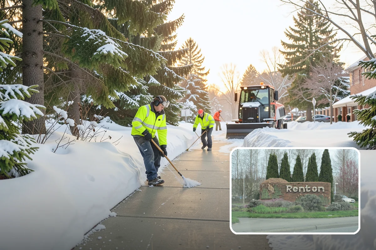 Same-Day Snow Removal in Renton, King County, WA - Restores access within hours of your call