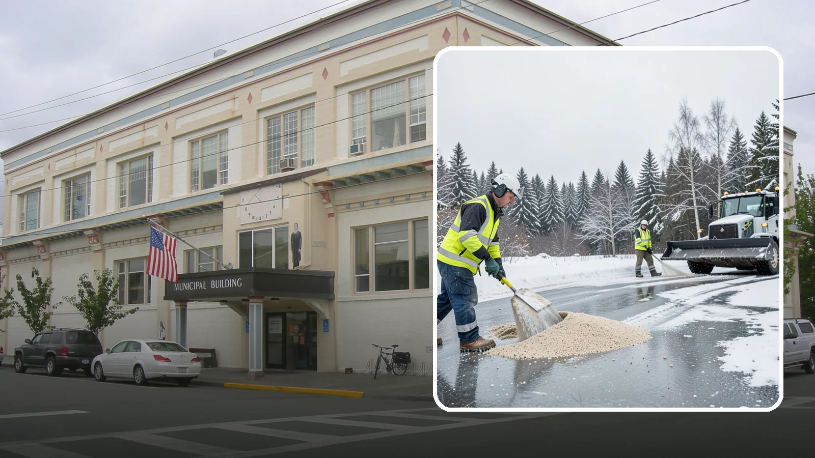 Sand Application in Anacortes, Skagit County, WA - Sand application delivers instant traction on packed ice and during the deep freezes where deicers alone lose their punch.