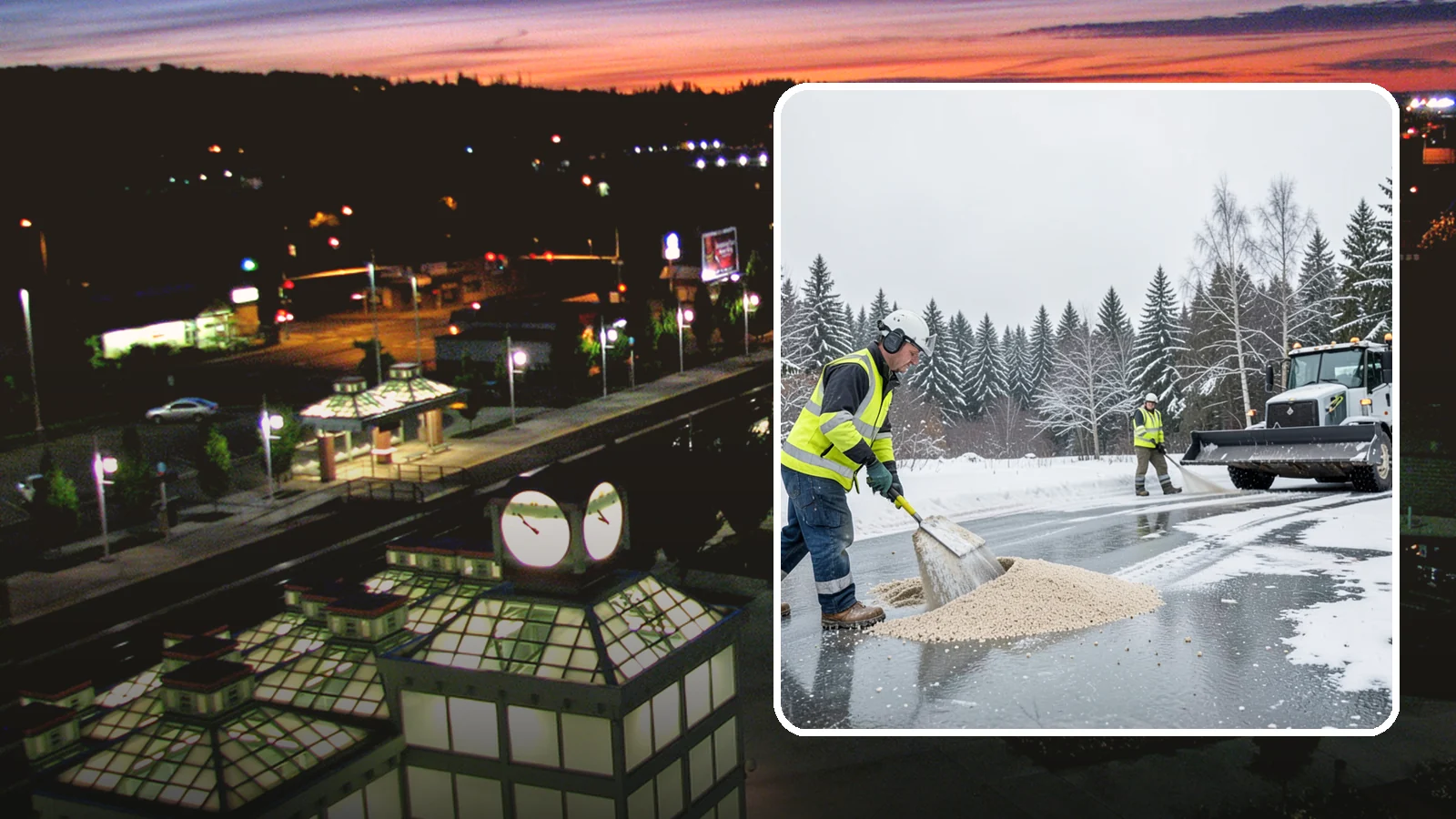 Sand Application in Auburn, King County, WA - Sand application delivers instant traction on packed ice and during the deep freezes where deicers alone lose their punch.