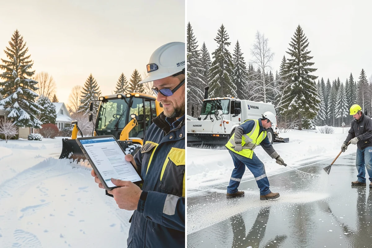 Sand Application in Bellevue, King County, WA - Identify slopes, curves, and pedestrian routes needing grip
