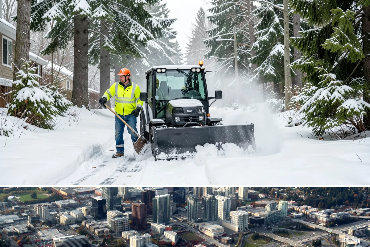 Sand Application in Bellevue, King County, WA - Sand application peaks during December and January Arctic outflow events when Puget Sound temperatures drop into the teens and...