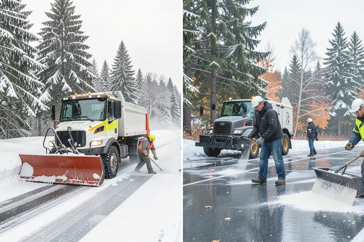Sand Application in Burlington, Skagit County, WA - Identify slopes, curves, and pedestrian routes needing grip