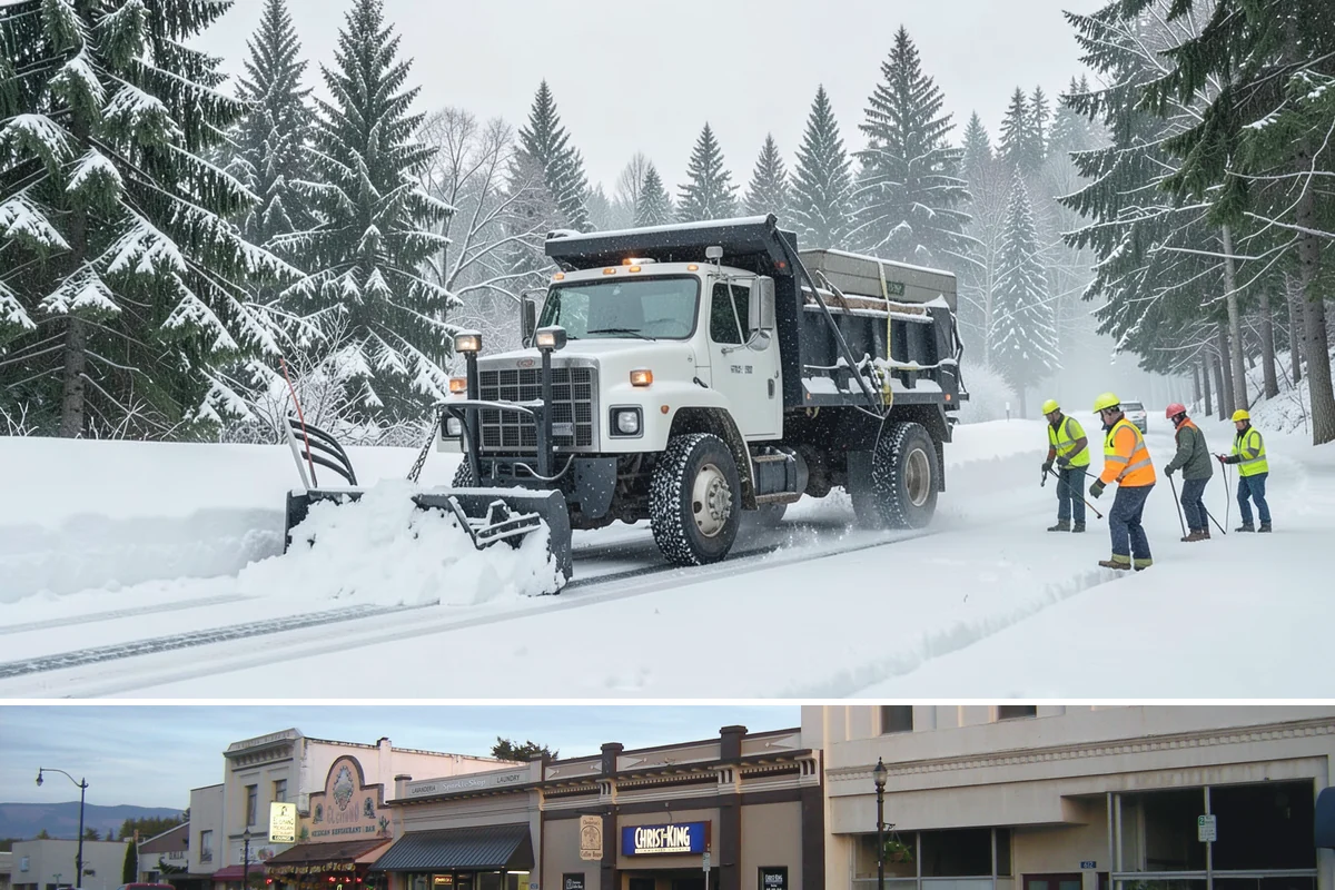 Sand Application in Burlington, Skagit County, WA - Sand application peaks during December and January Arctic outflow events when Puget Sound temperatures drop into the teens and...