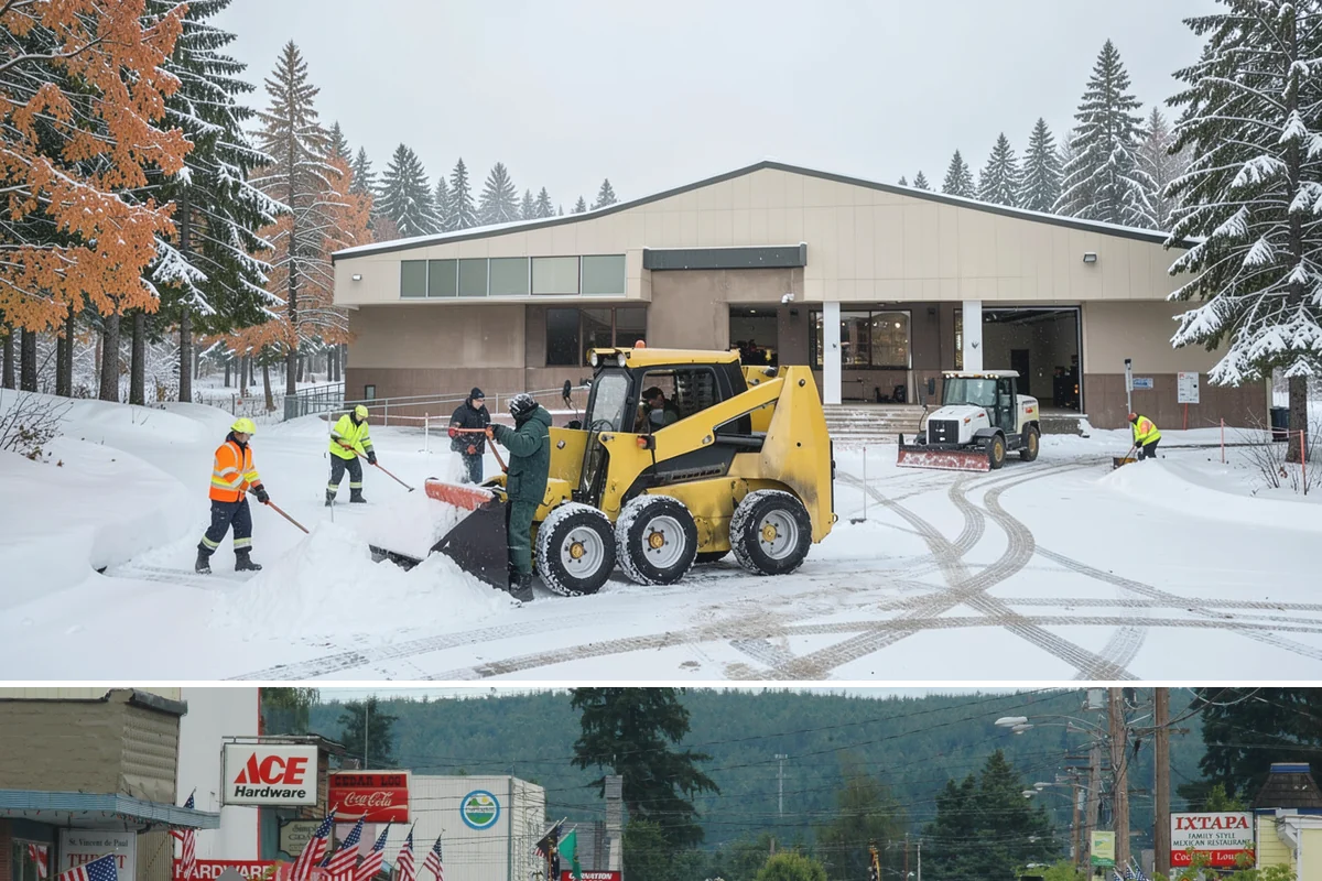 Sand Application in Carnation, King County, WA - Sand application peaks during December and January Arctic outflow events when Puget Sound temperatures drop into the teens and...
