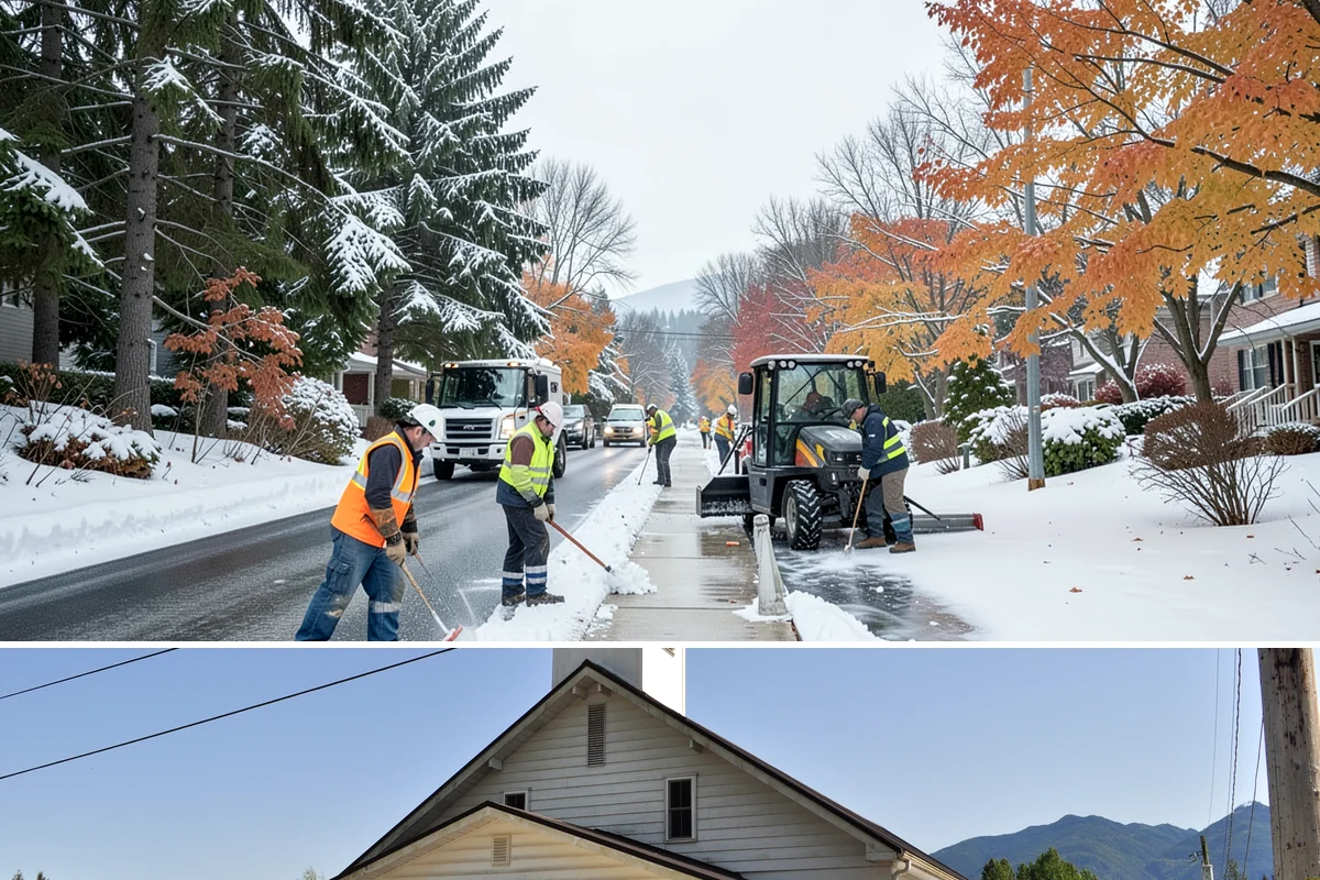 Sand Application in Concrete, Skagit County, WA - Sand application peaks during December and January Arctic outflow events when Puget Sound temperatures drop into the teens and...