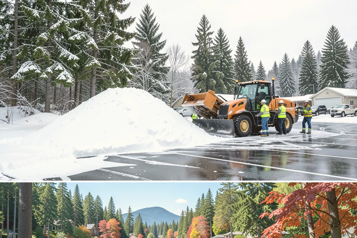 Sand Application in Covington, King County, WA - Sand application peaks during December and January Arctic outflow events when Puget Sound temperatures drop into the teens and...