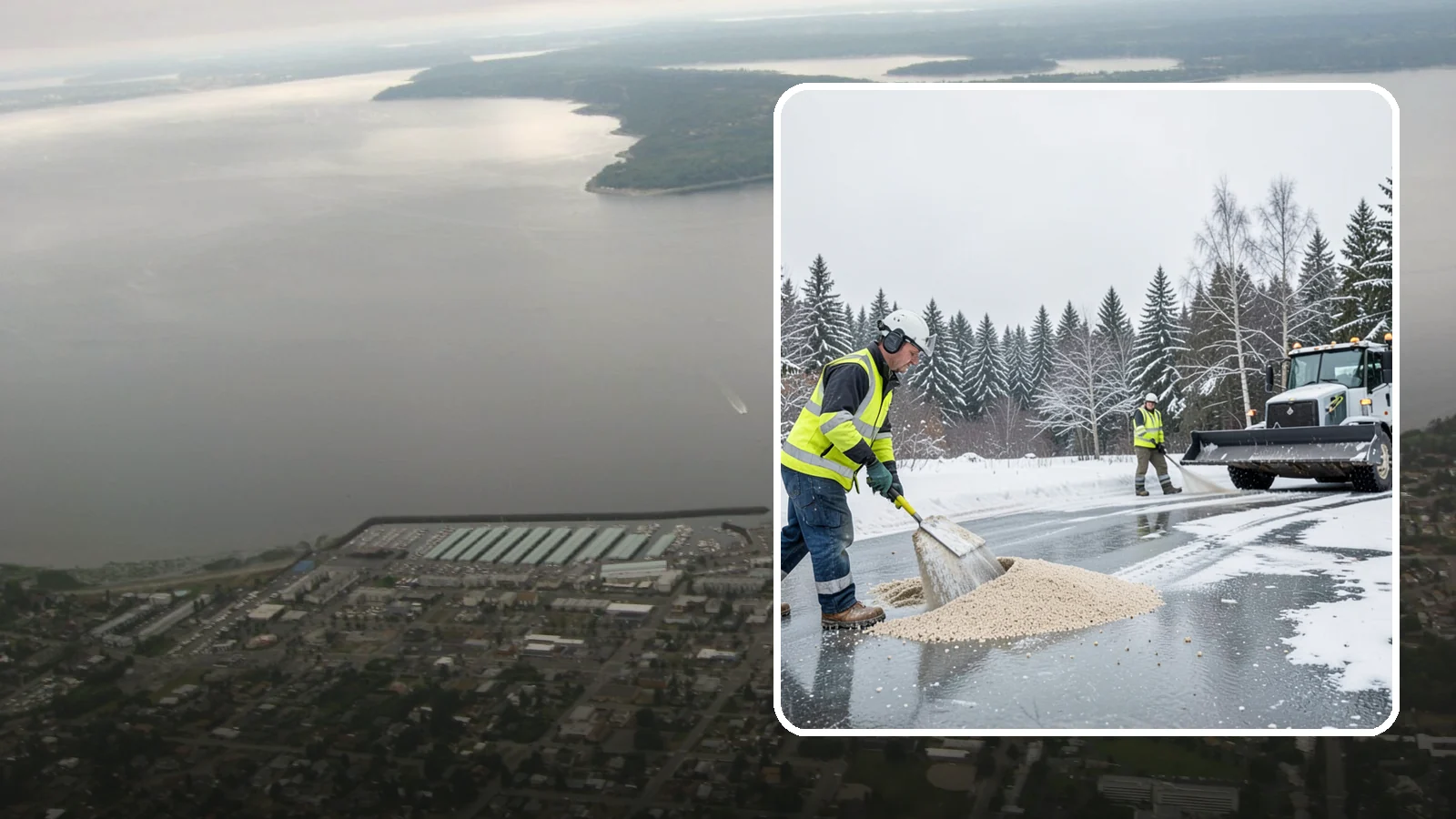 Sand Application in Des Moines, King County, WA - Sand application delivers instant traction on packed ice and during the deep freezes where deicers alone lose their punch.