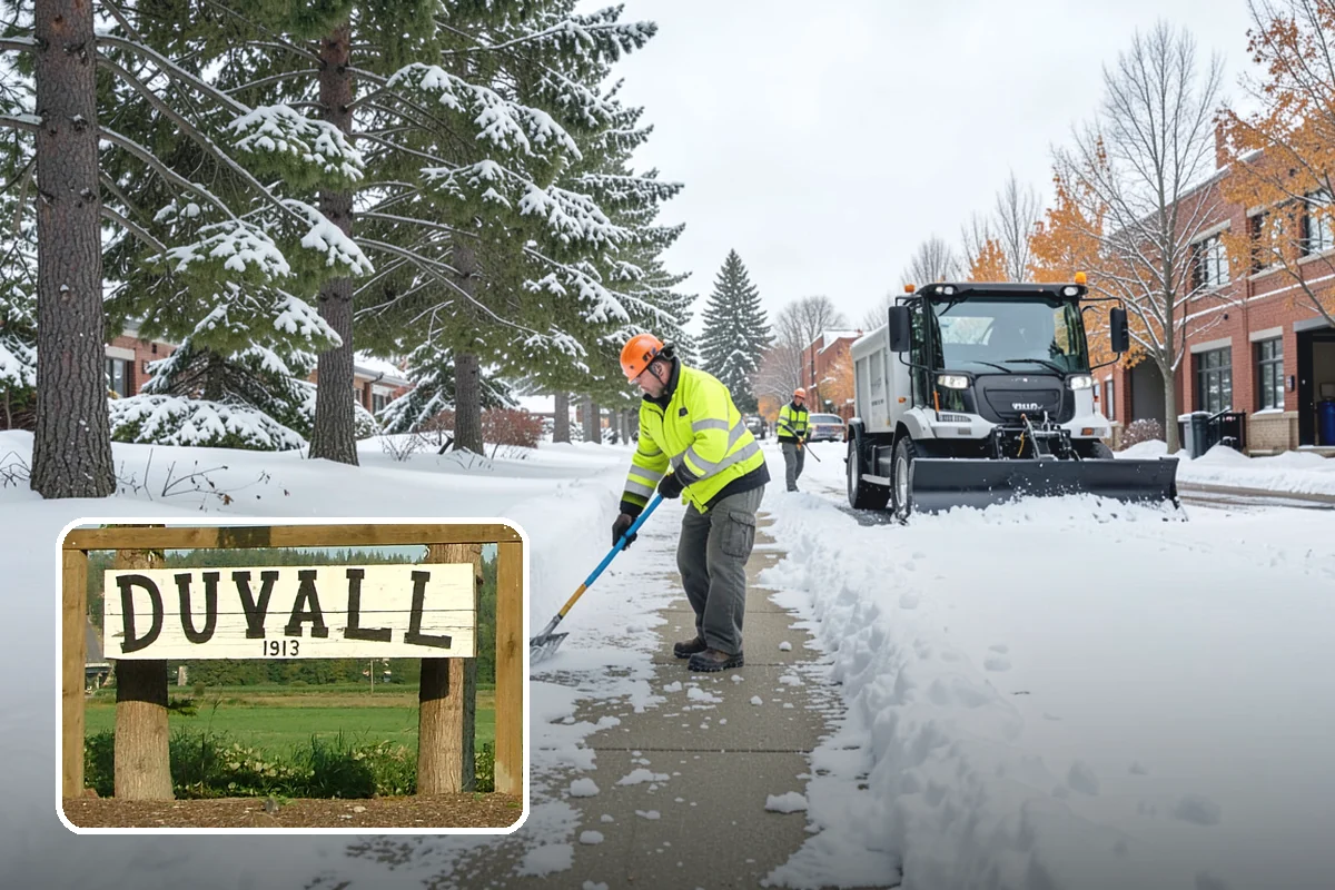 Sand Application in Duvall, King County, WA - Provides traction even in the teens when deicers stall