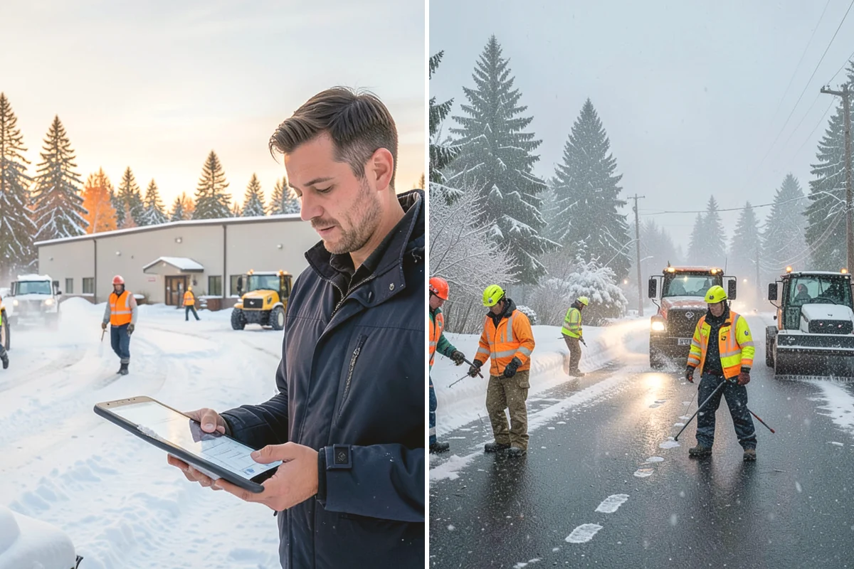 Sand Application in Duvall, King County, WA - Identify slopes, curves, and pedestrian routes needing grip