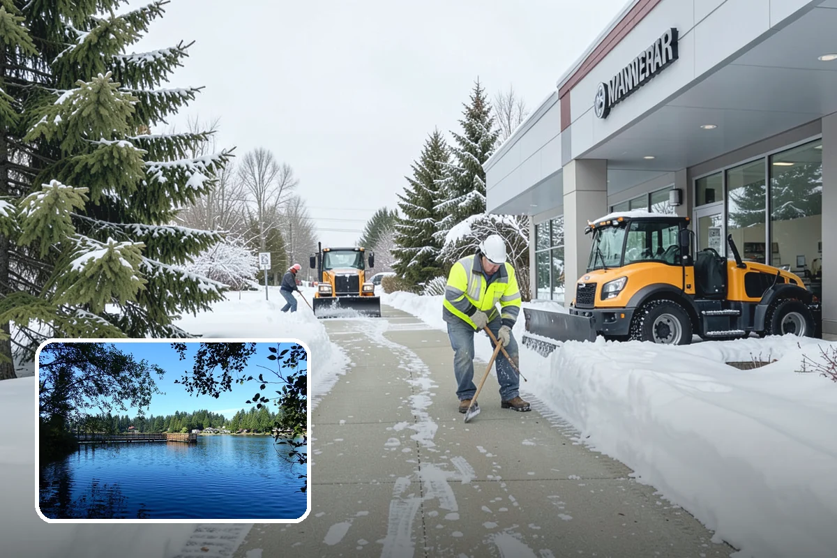 Sand Application in Federal Way, King County, WA - Provides traction even in the teens when deicers stall