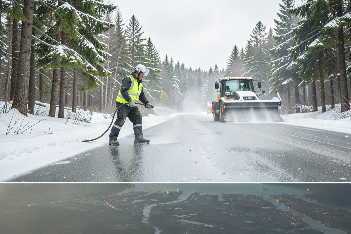 Sand Application in Fife, Pierce County, WA - Sand application peaks during December and January Arctic outflow events when Puget Sound temperatures drop into the teens and...