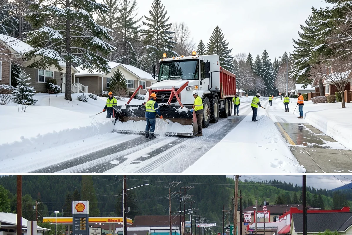 Sand Application in Granite Falls, Snohomish County, WA - Sand application peaks during December and January Arctic outflow events when Puget Sound temperatures drop into the teens and...