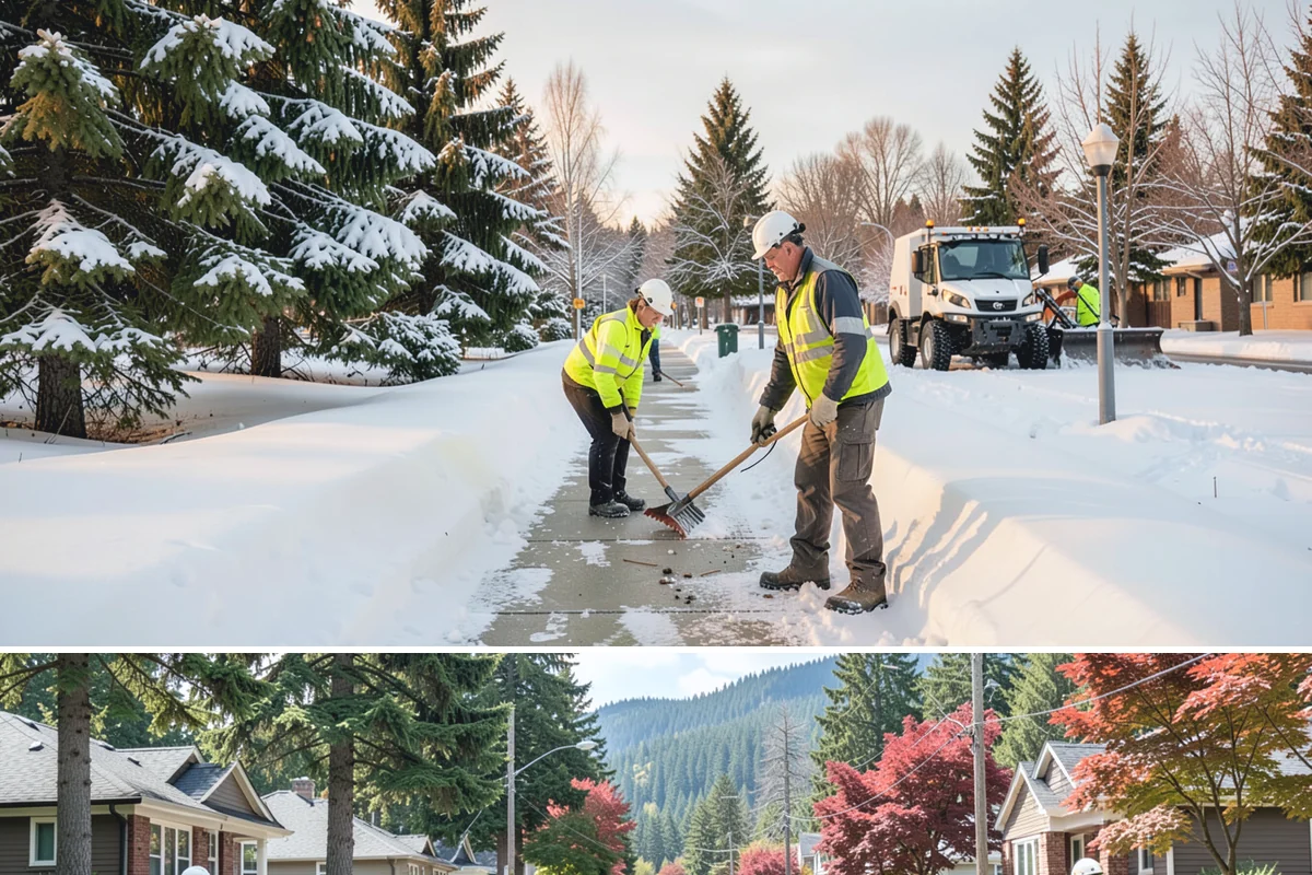 Sand Application in Hunts Point, King County, WA - Sand application peaks during December and January Arctic outflow events when Puget Sound temperatures drop into the teens and...