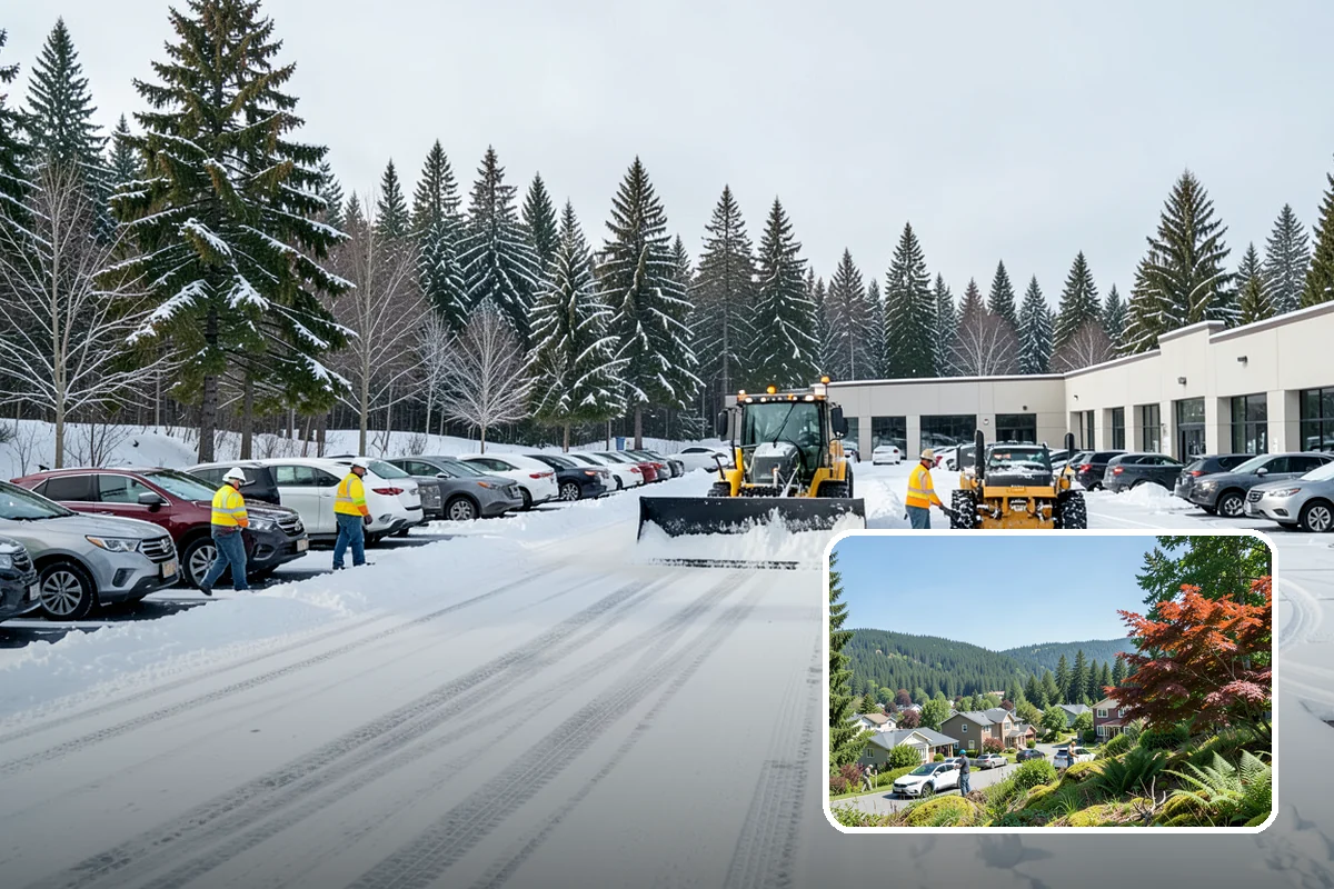 Sand Application in Index, Snohomish County, WA - Provides traction even in the teens when deicers stall