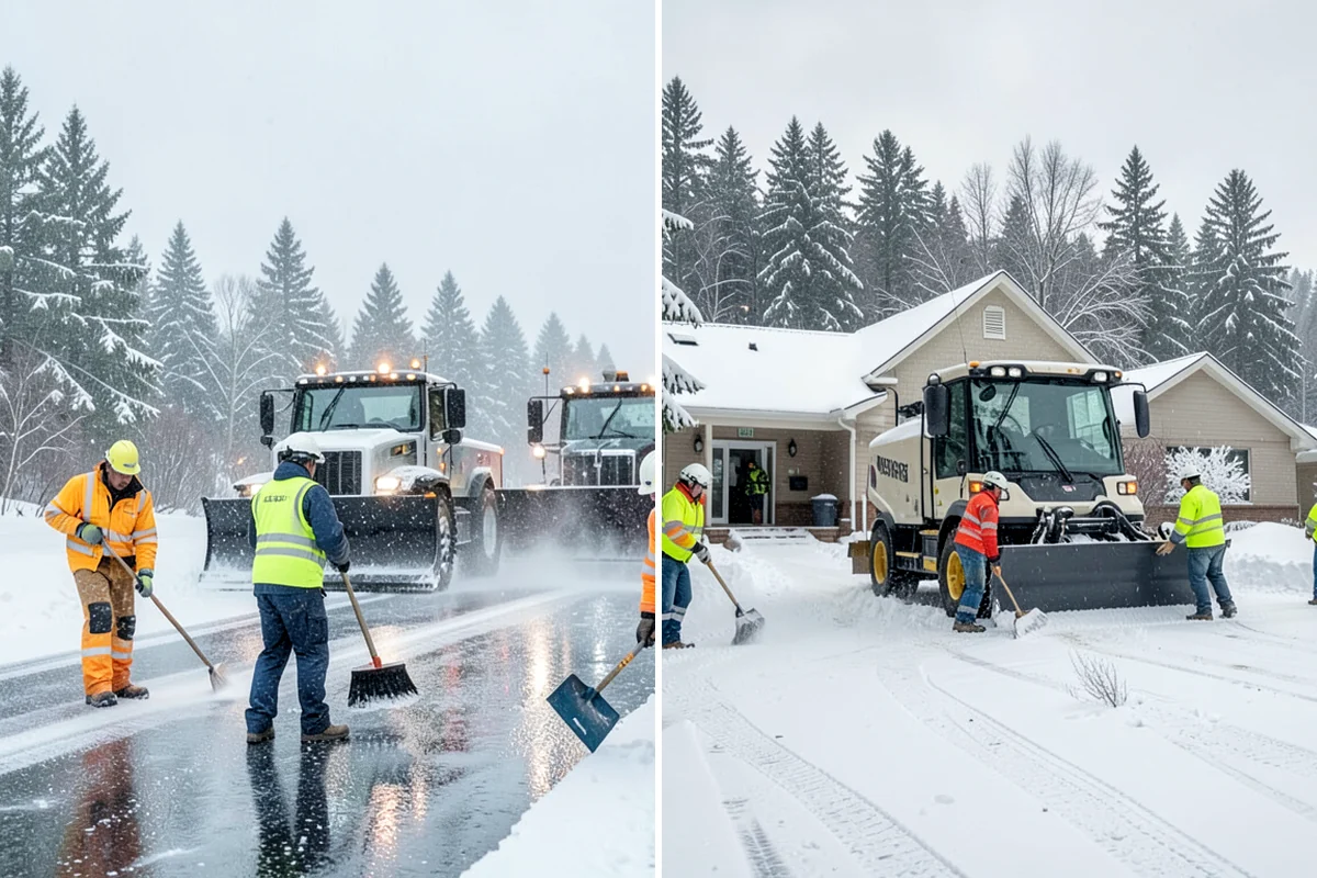 Sand Application in Kenmore, King County, WA - Identify slopes, curves, and pedestrian routes needing grip