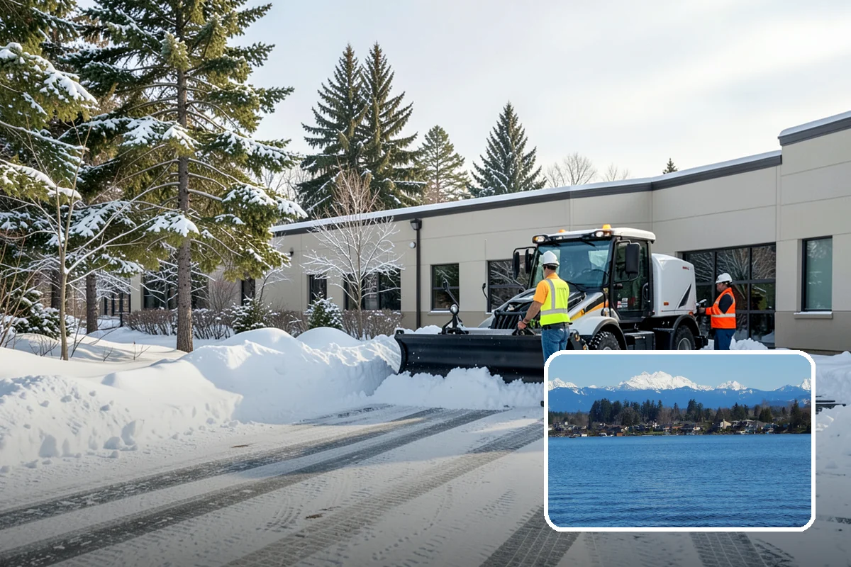 Sand Application in Lake Stevens, Snohomish County, WA - Provides traction even in the teens when deicers stall