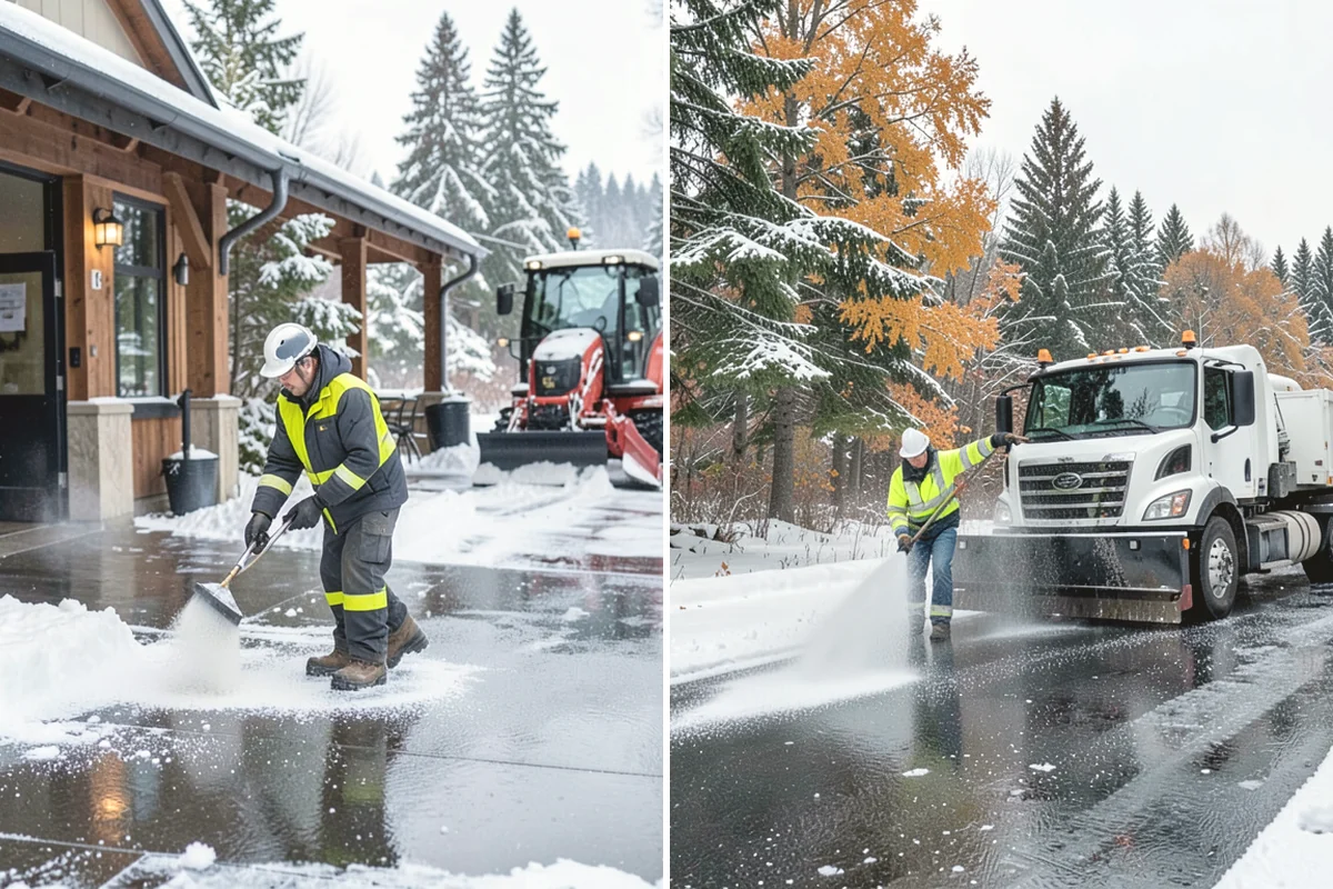 Sand Application in Lake Stevens, Snohomish County, WA - Identify slopes, curves, and pedestrian routes needing grip