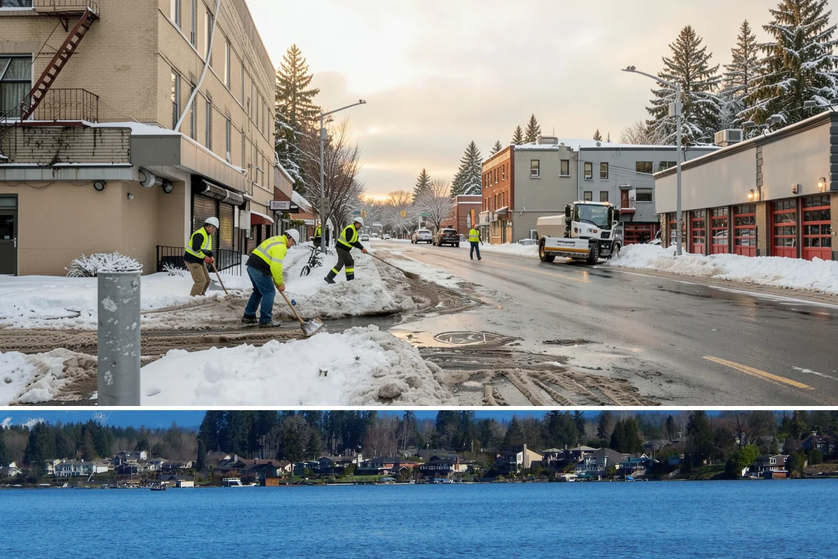 Sand Application in Lake Stevens, Snohomish County, WA - Sand application peaks during December and January Arctic outflow events when Puget Sound temperatures drop into the teens and...