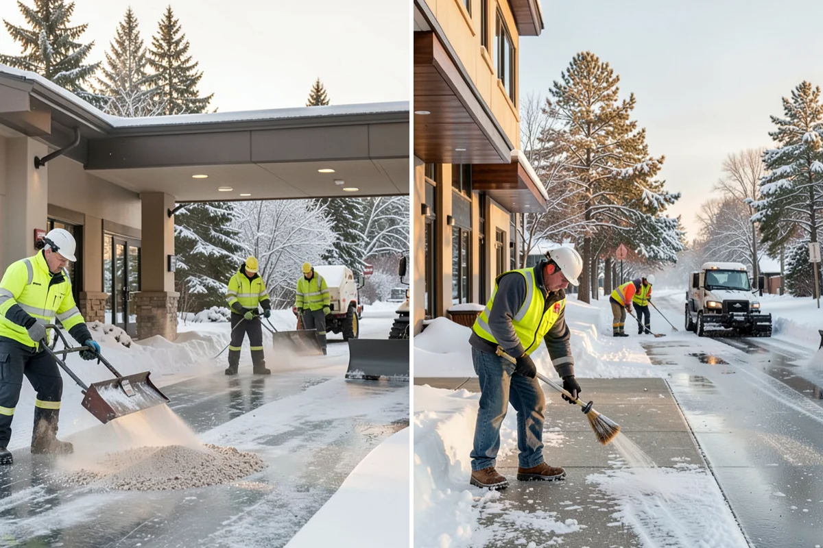 Sand Application in Lyman, Skagit County, WA - Identify slopes, curves, and pedestrian routes needing grip