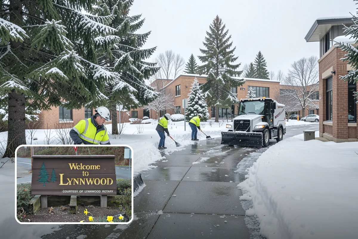 Sand Application in Lynnwood, Snohomish County, WA - Provides traction even in the teens when deicers stall