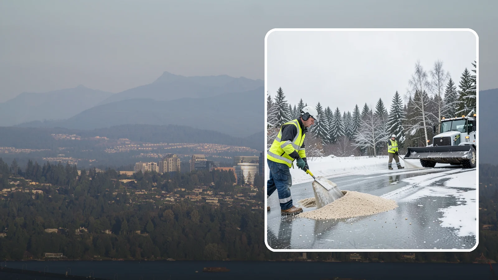 Sand Application in Medina, King County, WA - Sand application delivers instant traction on packed ice and during the deep freezes where deicers alone lose their punch.