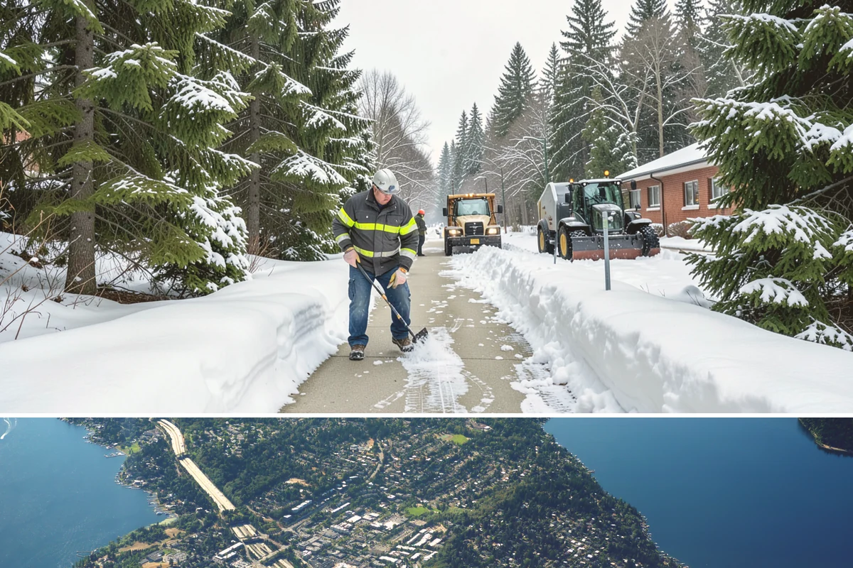 Sand Application in Mercer Island, King County, WA - Sand application peaks during December and January Arctic outflow events when Puget Sound temperatures drop into the teens and...