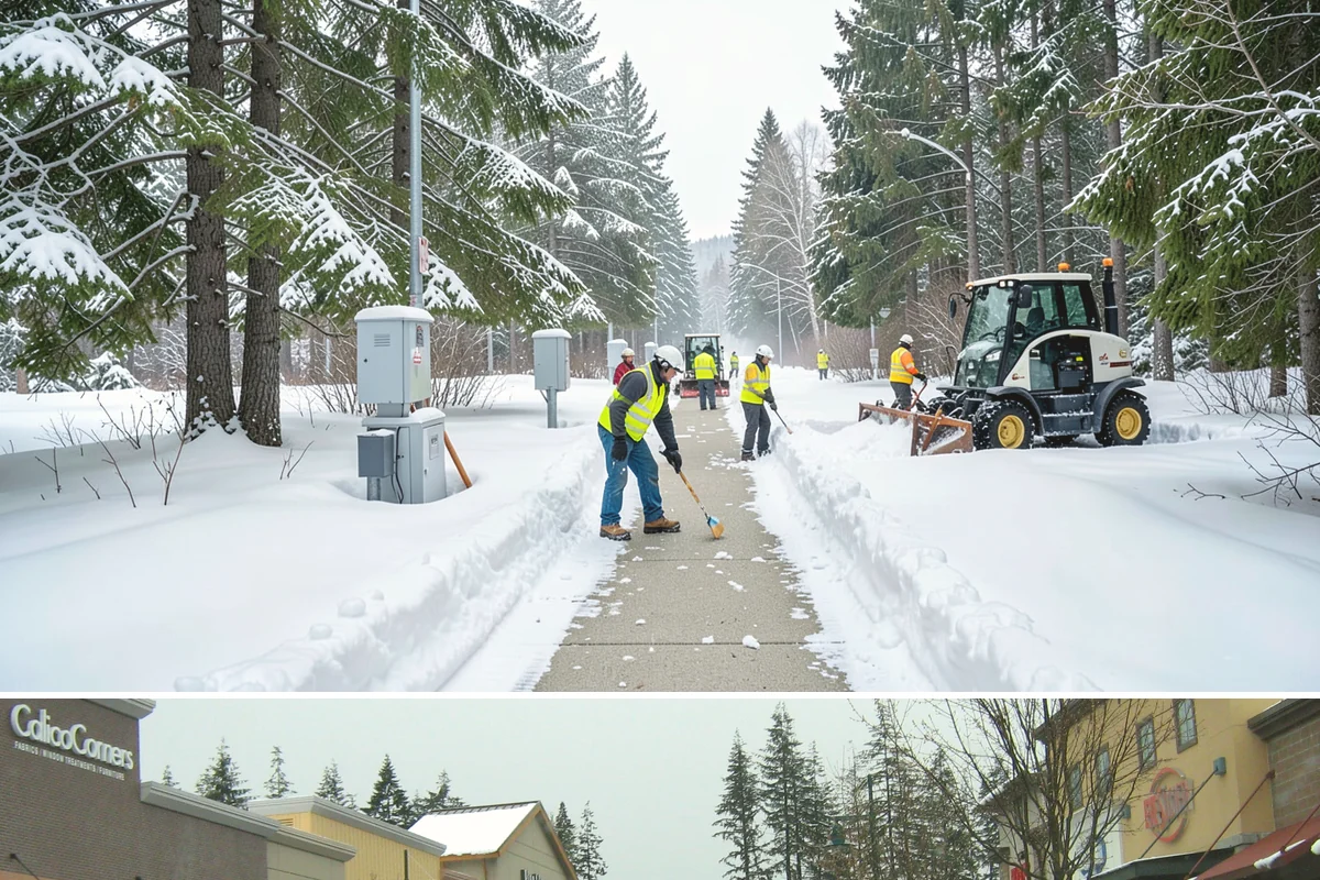 Sand Application in Mill Creek, Snohomish County, WA - Sand application peaks during December and January Arctic outflow events when Puget Sound temperatures drop into the teens and...