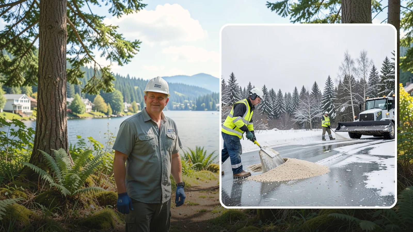 Sand Application in Milton, King County, WA - Sand application delivers instant traction on packed ice and during the deep freezes where deicers alone lose their punch.
