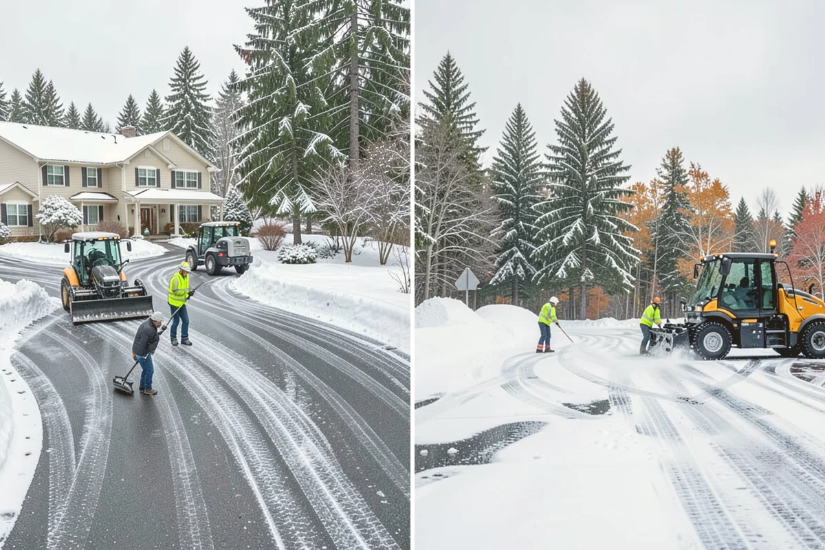 Sand Application in Milton, King County, WA - Identify slopes, curves, and pedestrian routes needing grip