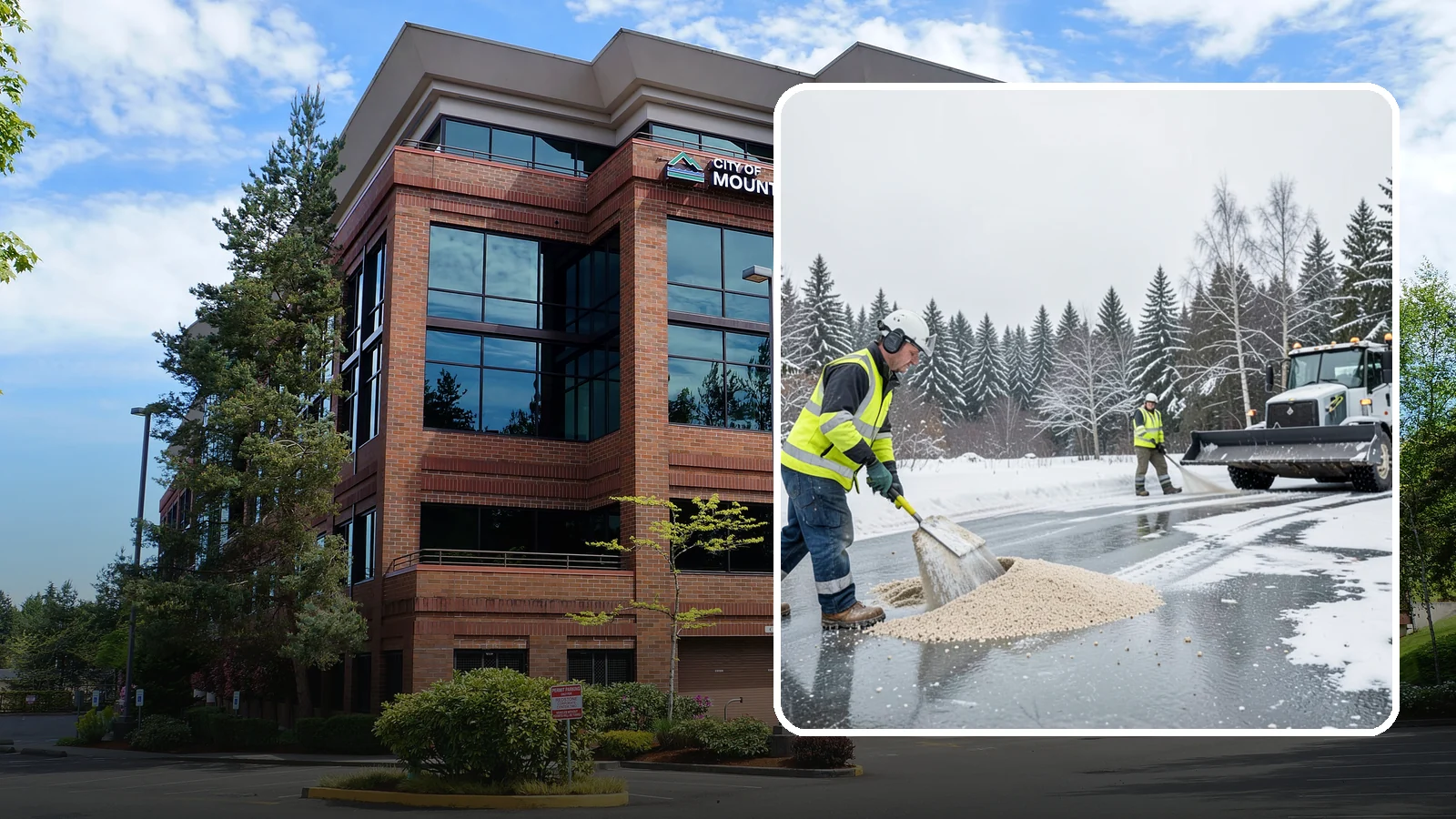 Sand Application in Mountlake Terrace, Snohomish County, WA - Sand application delivers instant traction on packed ice and during the deep freezes where deicers alone lose their punch.