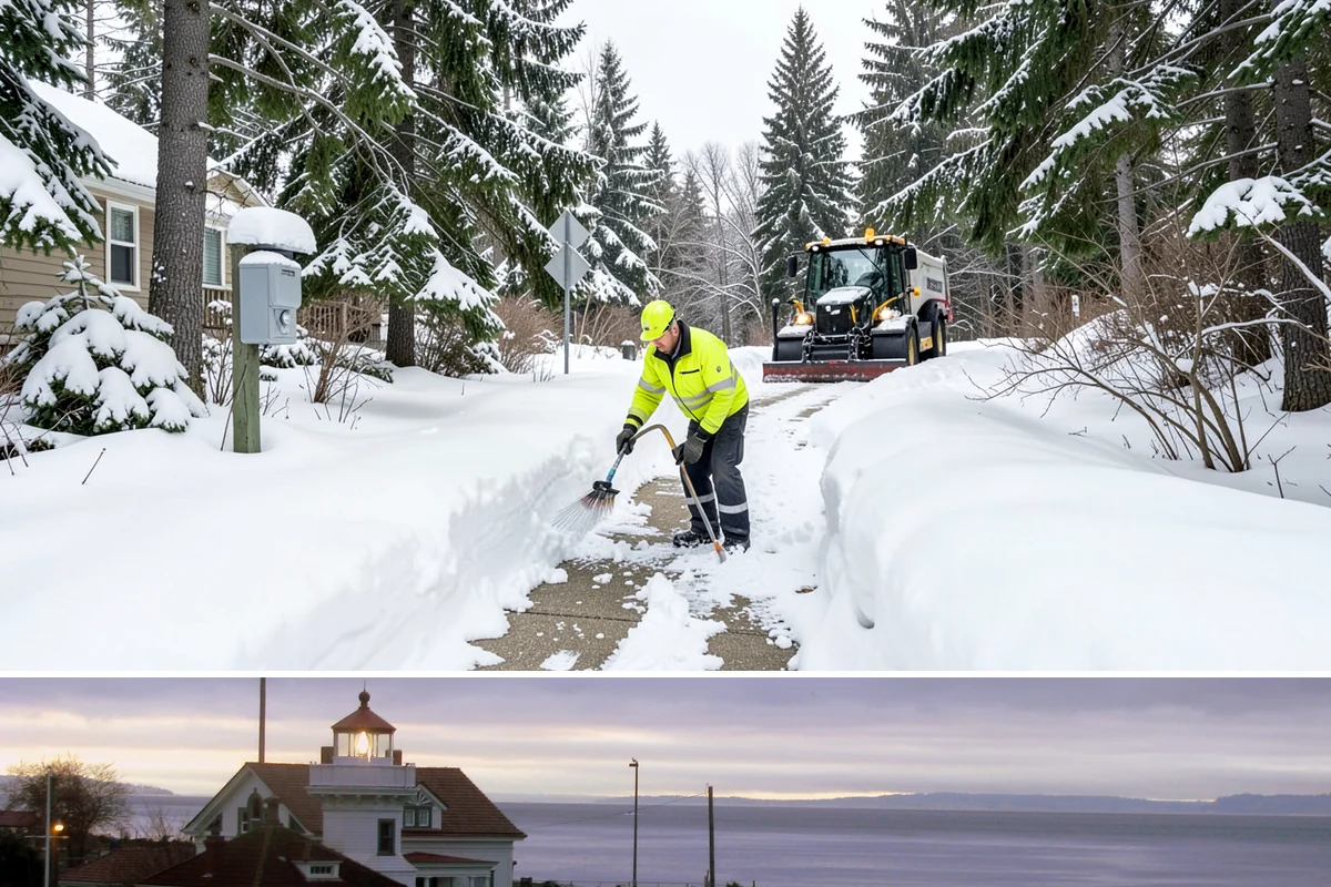 Sand Application in Mukilteo, Snohomish County, WA - Sand application peaks during December and January Arctic outflow events when Puget Sound temperatures drop into the teens and...