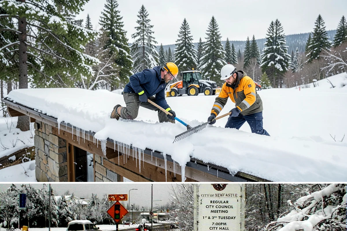 Sand Application in Newcastle, King County, WA - Sand application peaks during December and January Arctic outflow events when Puget Sound temperatures drop into the teens and...