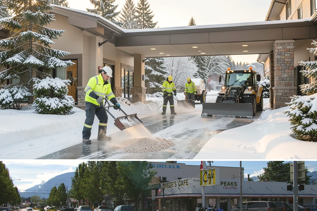 Sand Application in North Bend, King County, WA - Sand application peaks during December and January Arctic outflow events when Puget Sound temperatures drop into the teens and...