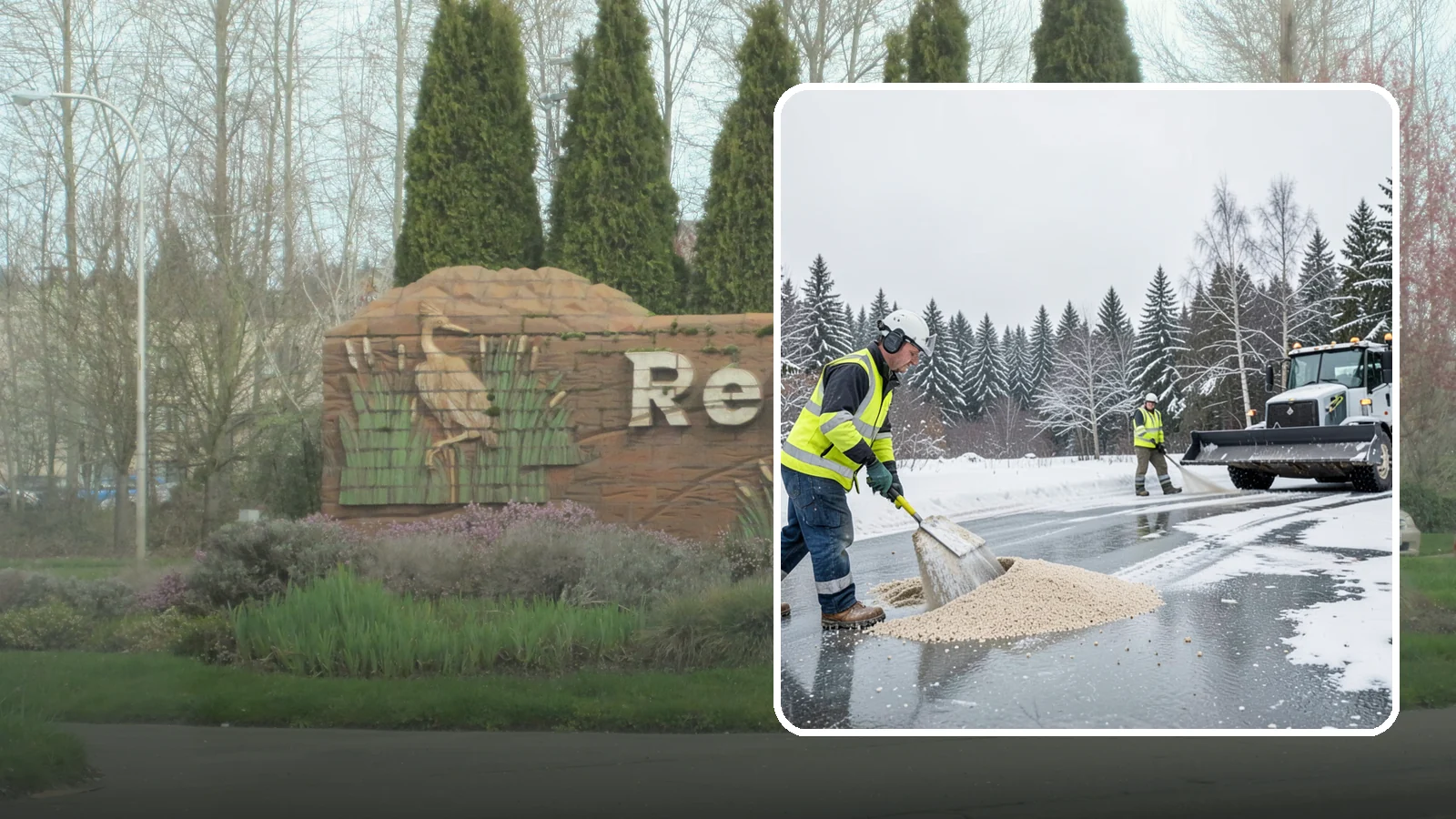Sand Application in Renton, King County, WA - Sand application delivers instant traction on packed ice and during the deep freezes where deicers alone lose their punch.