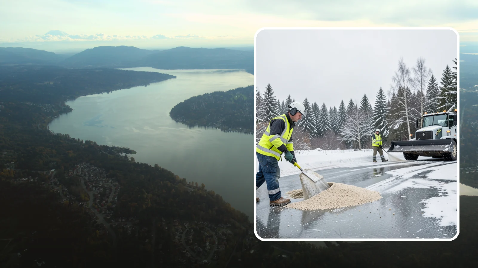 Sand Application in Sammamish, King County, WA - Sand application delivers instant traction on packed ice and during the deep freezes where deicers alone lose their punch.