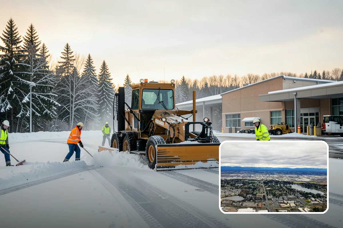 Sand Application in SeaTac, King County, WA - Provides traction even in the teens when deicers stall
