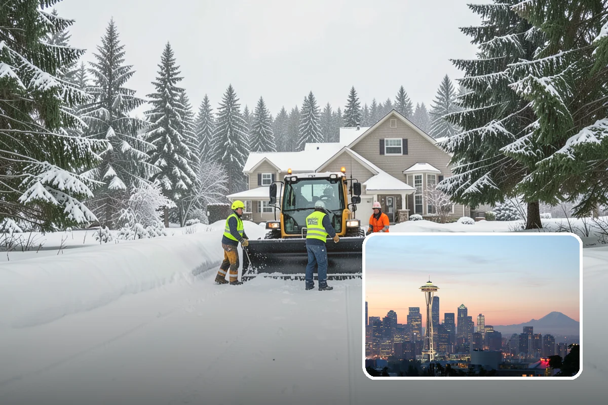 Sand Application in Seattle, King County, WA - Provides traction even in the teens when deicers stall